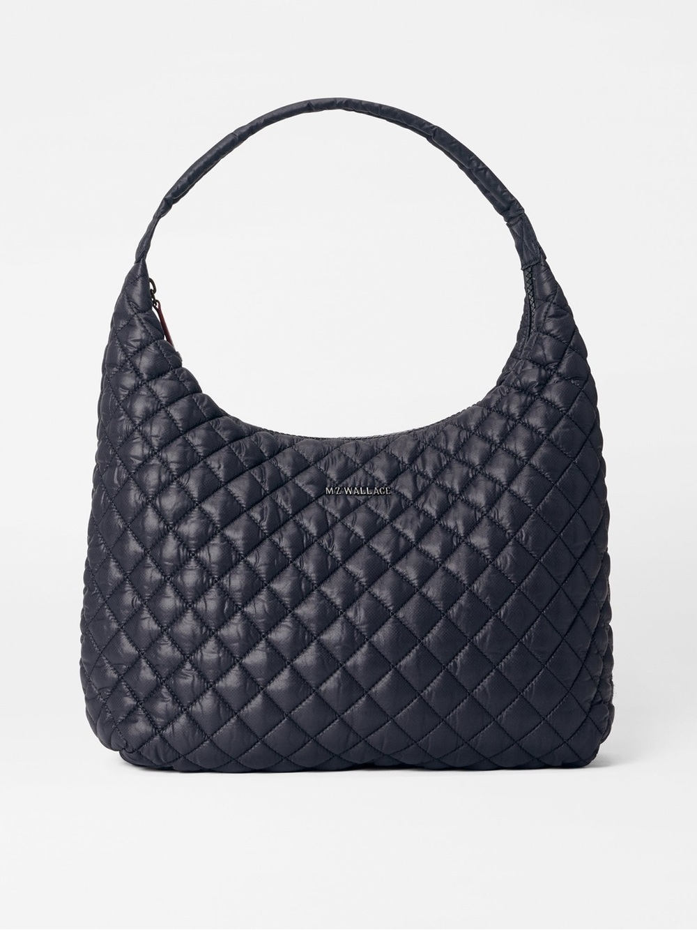 MZ WALLACE Large Metro Shoulder Quilted Black Shoulder Hobo Quilted Bag 232 - Picture 7 of 17